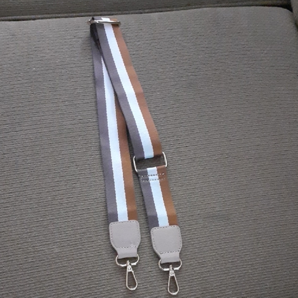 Stylish Brown and Tan Bag Strap